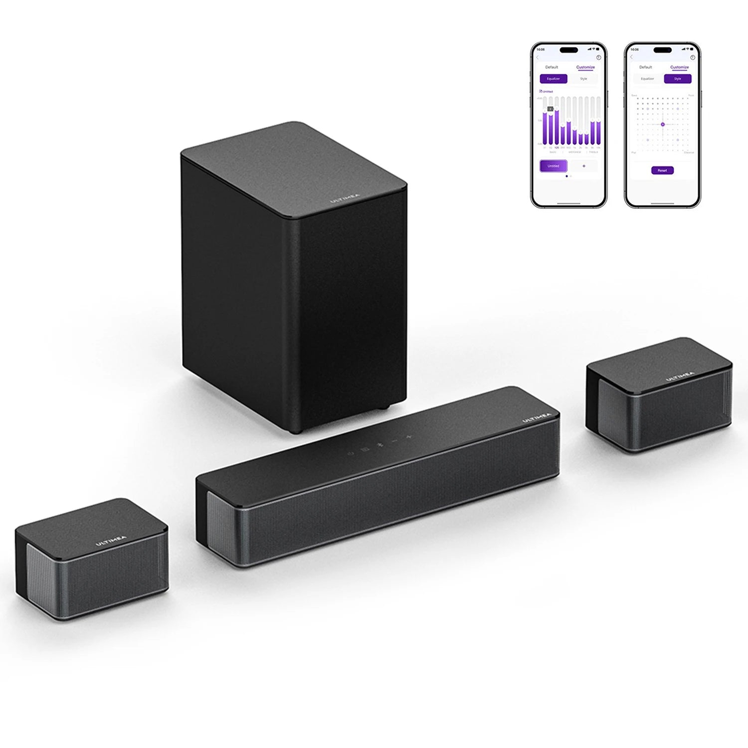 320W 5.1 Soundbar for Smart TV,3D Virtual Surround Sound System,Sound Bars for TV with Subwoofer and Rear Speakers