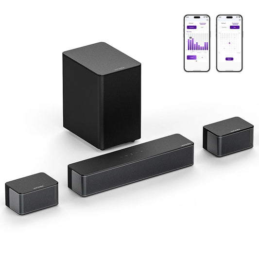 320W 5.1 Soundbar for Smart TV,3D Virtual Surround Sound System,Sound Bars for TV with Subwoofer and Rear Speakers