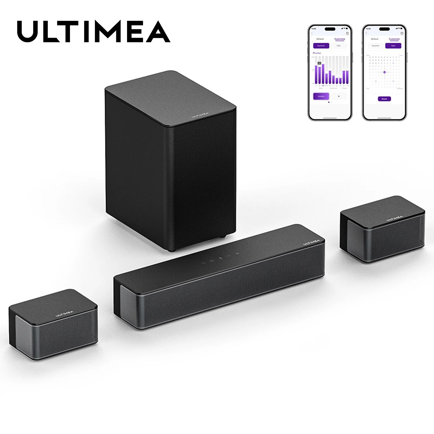 320W 5.1 Soundbar for Smart TV,3D Virtual Surround Sound System,Sound Bars for TV with Subwoofer and Rear Speakers
