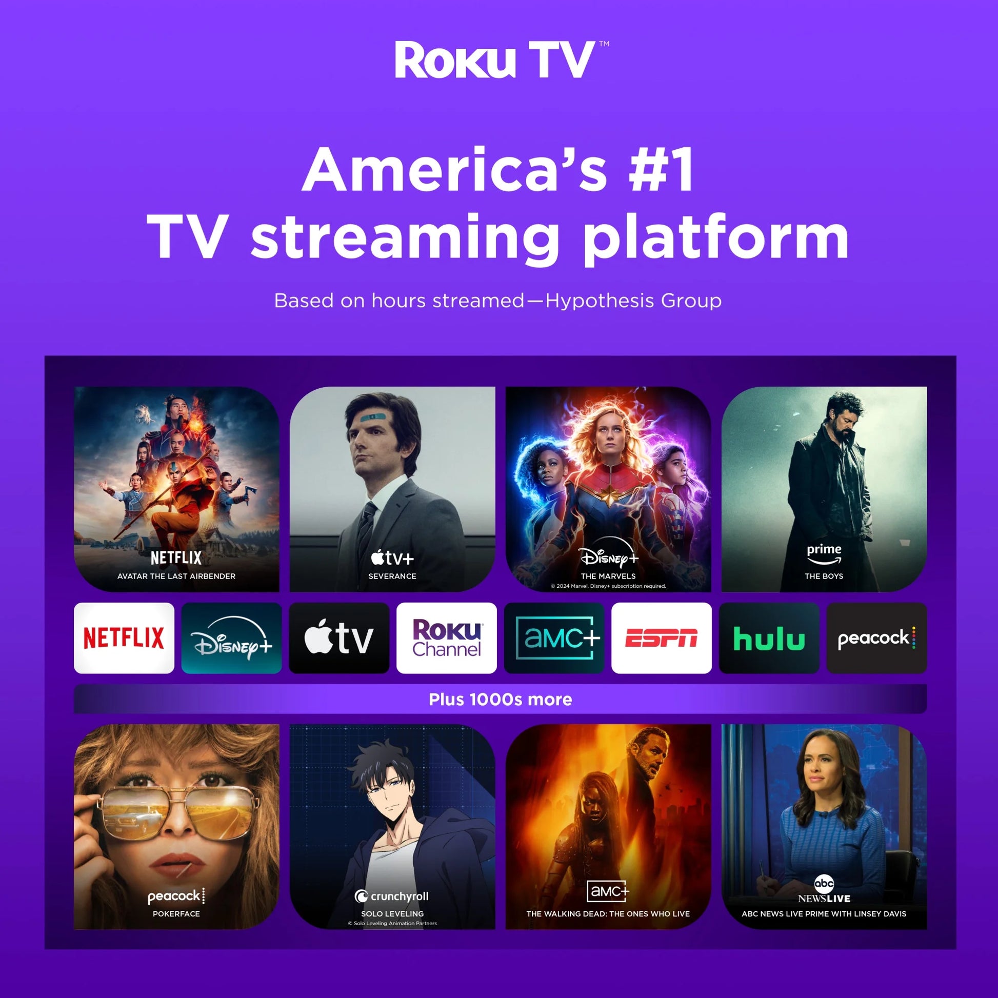 55” Class 4K UHD (2160P) LED Roku Smart Television HDR (100012586)